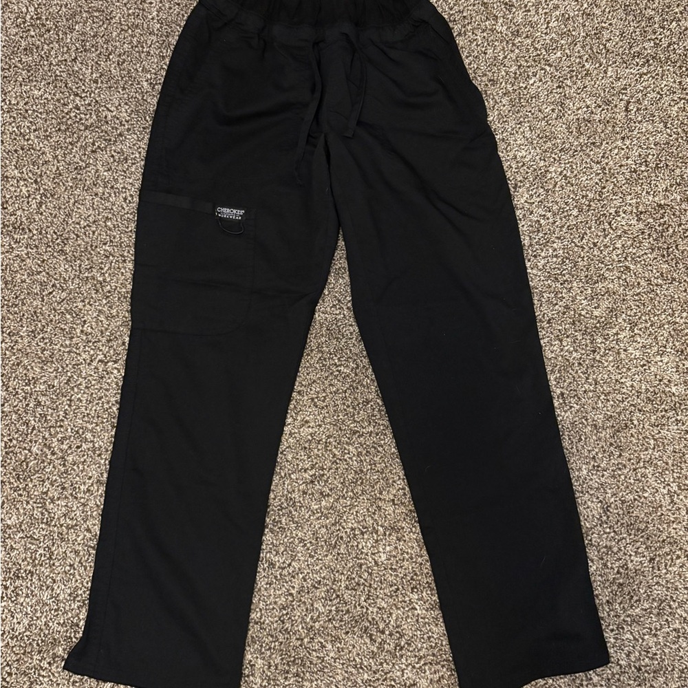 Black Cherokee Workwear Scrub Pants
